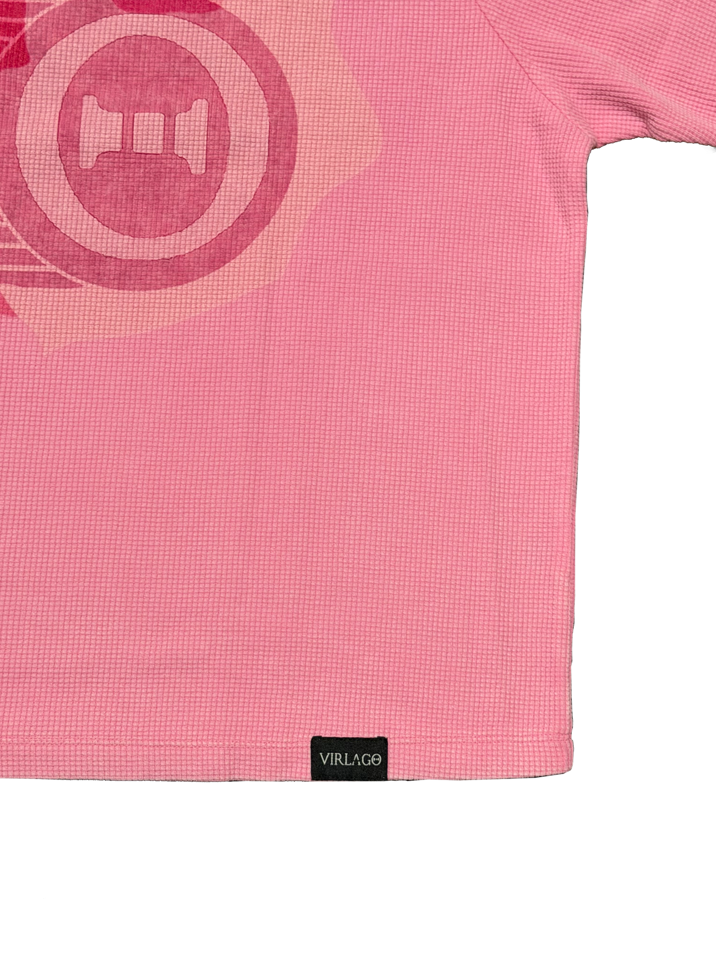 Pink Waffle Knit Tee