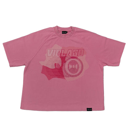 Pink Waffle Knit Tee