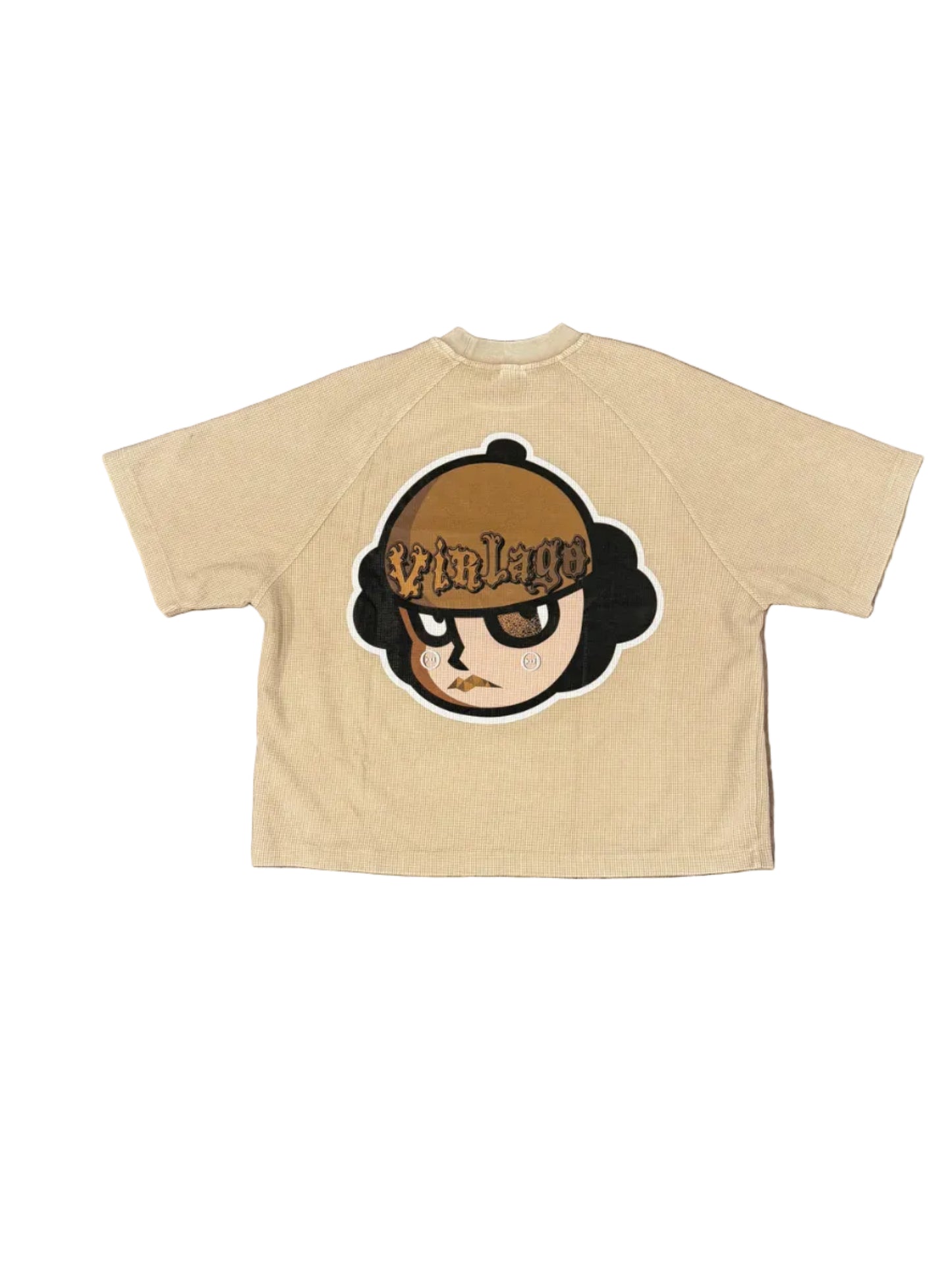 Cream Dark Eye Waffle Knit