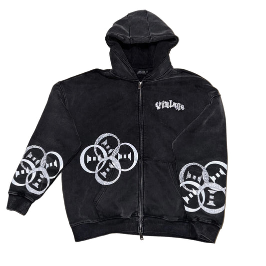 Coal Acid zip up